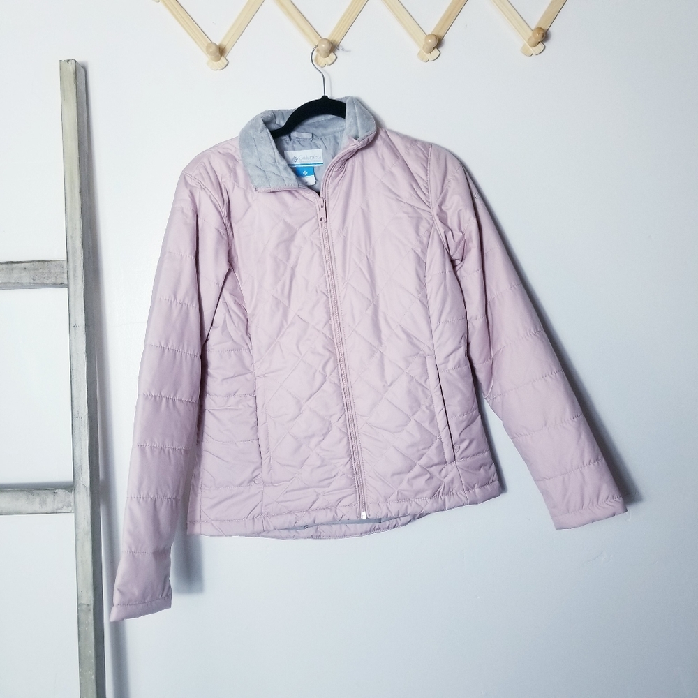NWT COLUMBIA SNOWMELT VALLEY II JACKET LIGHT PINK AND GRAY SIZE MEDIUM